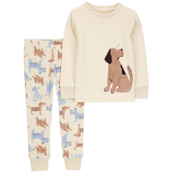 Pijama Carter’s 2 Peças Veludo Cachorro – Quentinho e Fofo