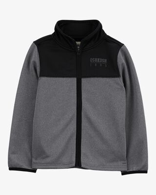 Roupa Infantil Menino Carters Oshkosh Jaqueta Preta e Cinza Dry Fit