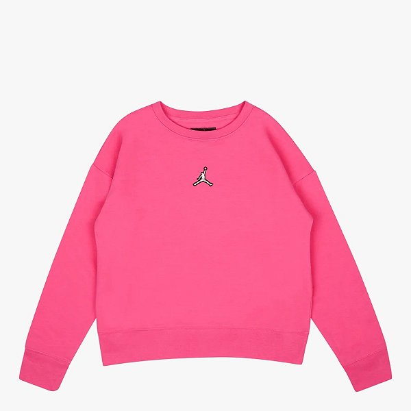 Roupa Infantil Menina Nike Air Jordan Blusa Moletinho Pink