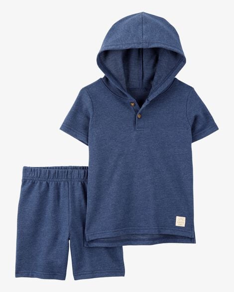 Conj Carter’s 2 Pçs Moletinho Azul Marinho Infantil Menino