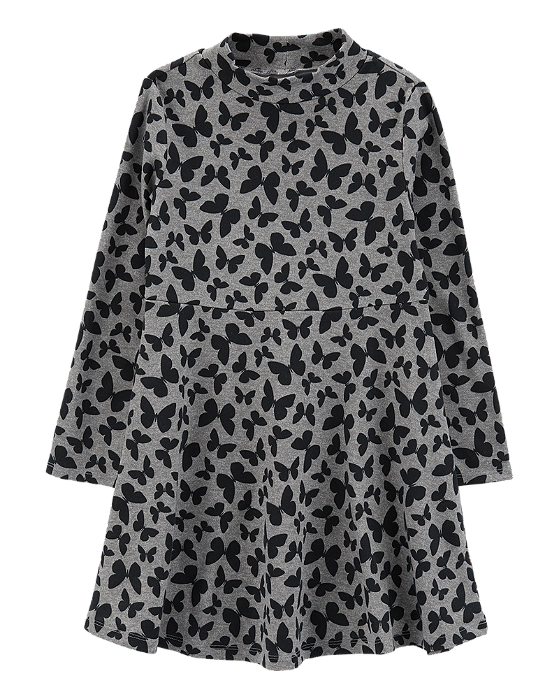 Vestido Infantil Menina Carter’s Preto Borboletas com Calcinha