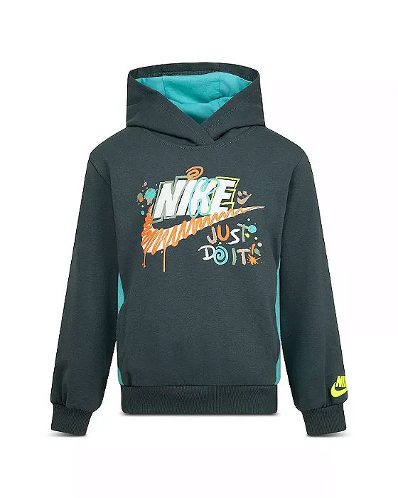 Moletom Infantil Nike Verde com Estampa Just Do It – Menino