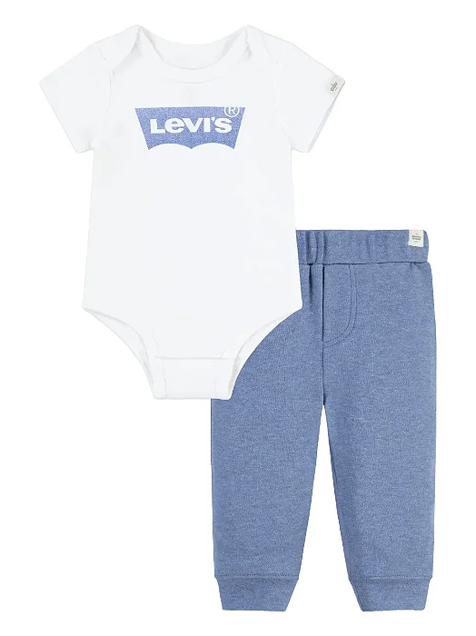 Roupa Infantil Menino Levis Conj 2 Pçs Body e Calça Azul