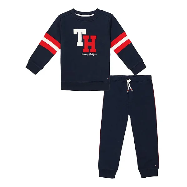 Conjunto Infantil Tommy Hilfiger Blusa e Calça Moletom