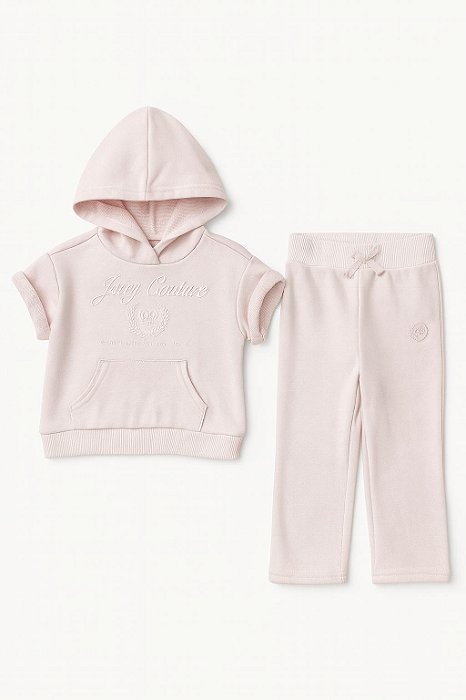 Conjunto Infantil Menina Juicy Couture – Moletinho Rosa com Calça