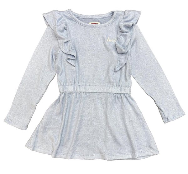 Vestido Infantil Menina Levi’s – Fio Azul Quentinho e Estiloso