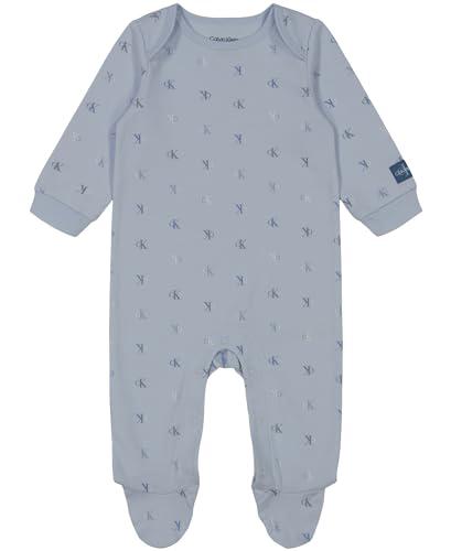 Macacão Calvin Klein Infantil Azul em Algodão – Bebê Menino