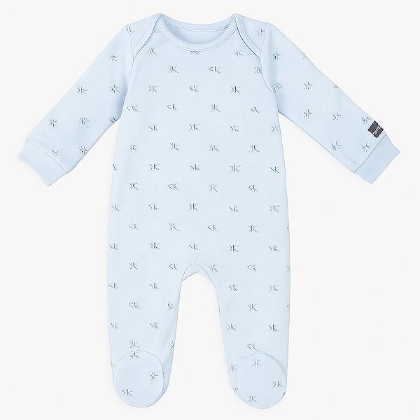 Macacão Calvin Klein Infantil Azul em Algodão – Bebê Menino