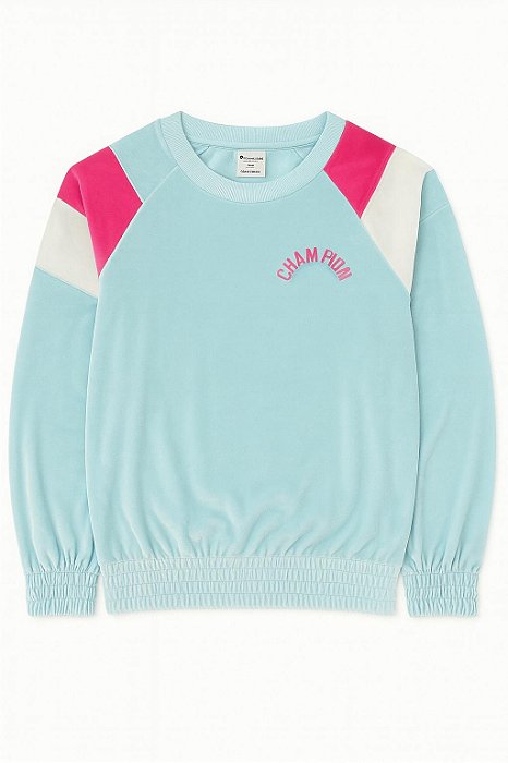 Blusa Infantil Menina Champion Verde Veludo – Conforto e Estilo