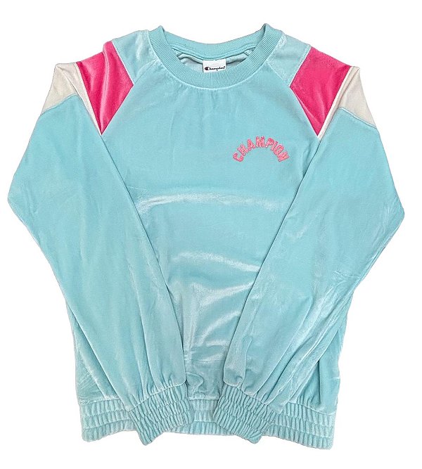 Blusa Infantil Menina Champion Verde Veludo – Conforto e Estilo