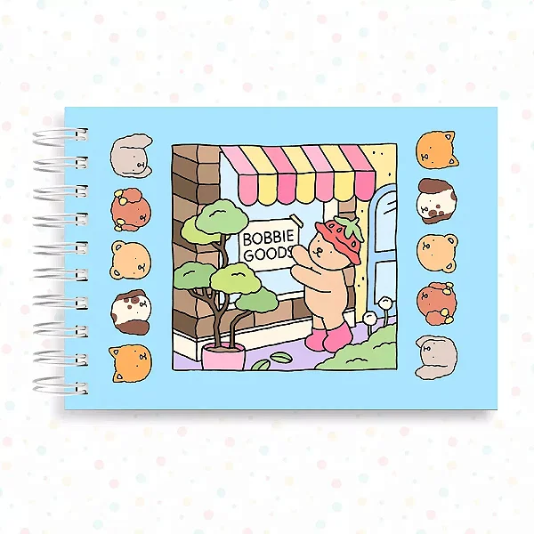 Livro Colorir Bobbie Goods 50 Folhas Desenho Pintar Ursinho Cor Azul