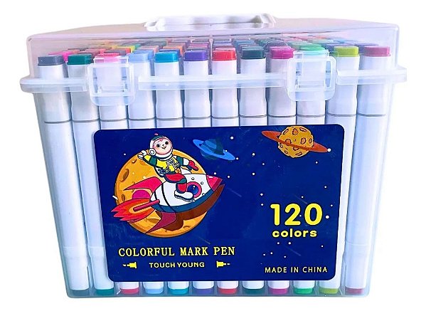 Kit 120 Canetinhas Touch com Caixa de Acrílico – Boobie Goods