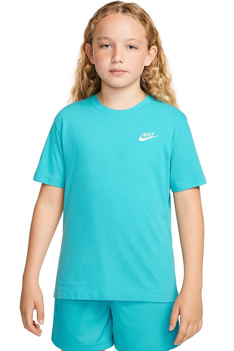 Camiseta Infantil Nike Verde – Manga Curta em Algodão Original