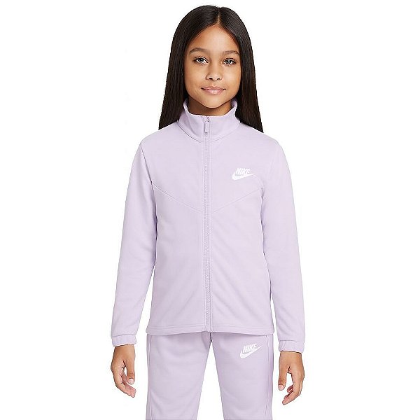 Conjunto Infantil Nike Lilás – Jaqueta e Calça Forradas 2 Peças