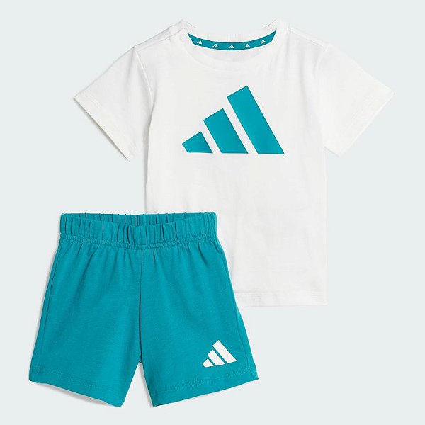 Conjunto Infantil Adidas Camiseta e Shorts Verde