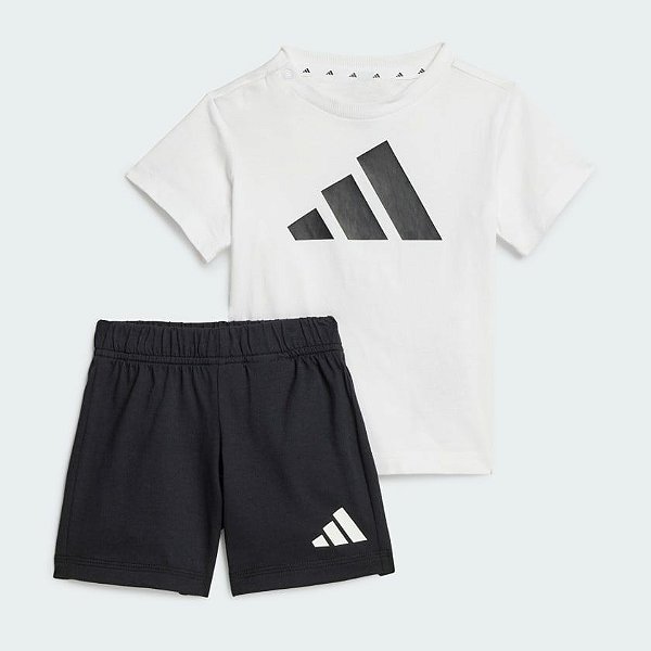 Conjunto Infantil Adidas Camiseta e Shorts Preto