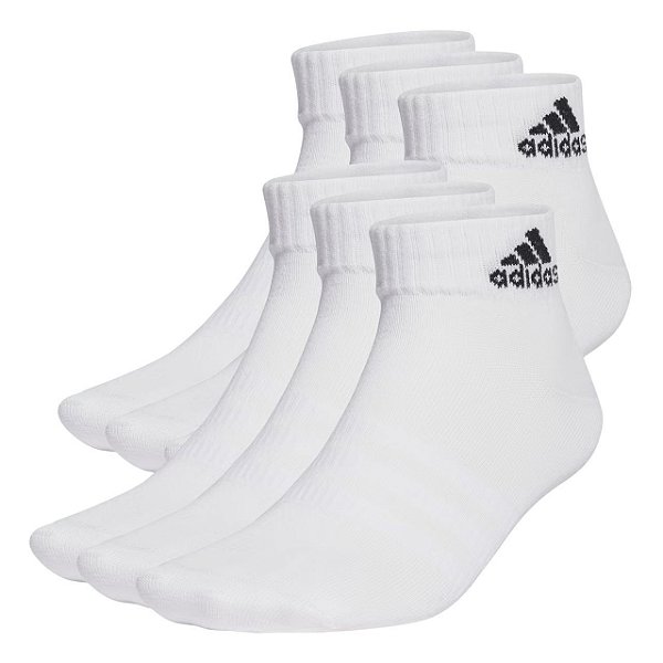 Meia Infantil Adidas Branca 6 Pares Original Importada
