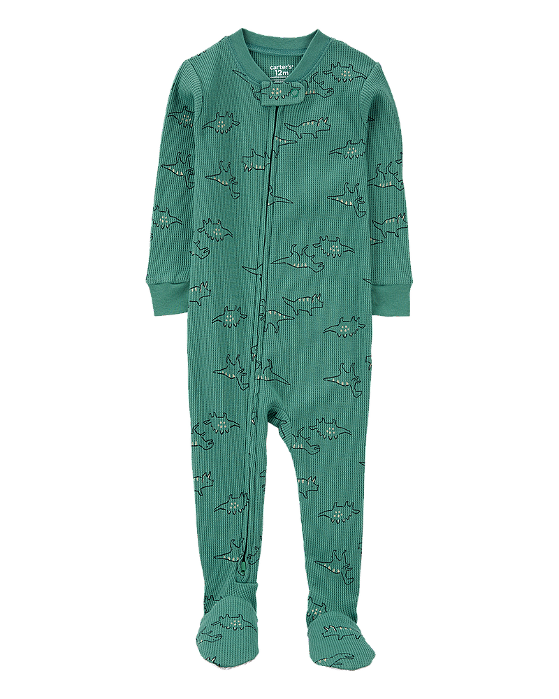 Macacão Térmico Menino Dinossauro com Pé Infantil