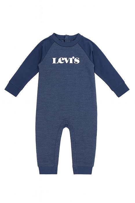 Macacão Infantil Menino Levi’s Canelado Azul Marinho Importado