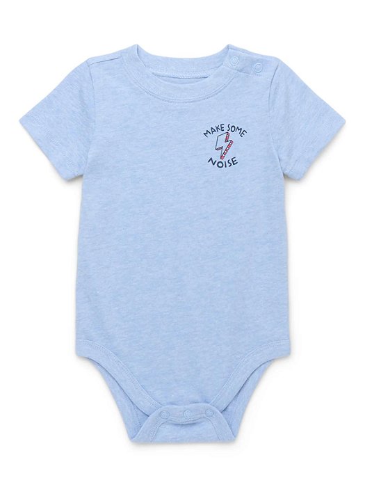 Body Infantil Menino Garanimals Azul Claro Raio Importado