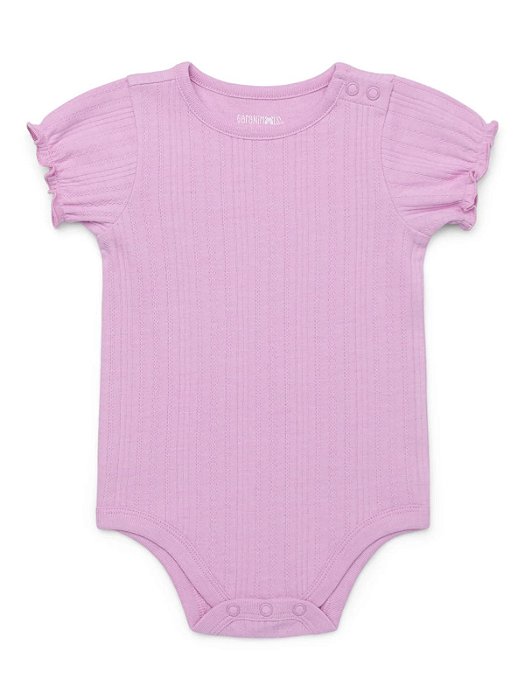 Body Infantil Menina Garanimals Rosa Canelado Importado