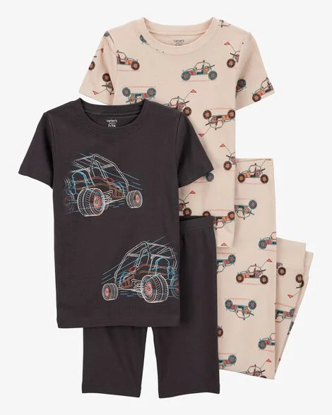 Pijama Infantil Menino Carter’s 4 Peças Carros de Corrida Importado