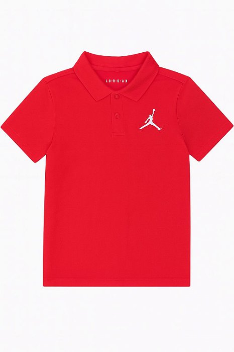 Camiseta Polo Vermelha Air Jordan Menino Importada