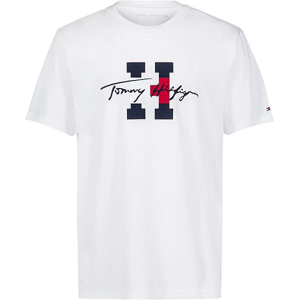 Camiseta Branca Menino Tommy Hilfiger Algodão Importada
