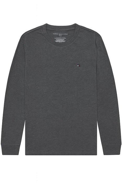 Camiseta Manga Longa Tommy Hilfiger Chumbo Menino