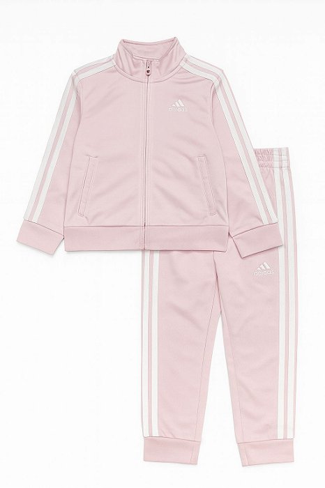 Conjunto Infantil Adidas Tiberio Rosa e Branco Original Importado