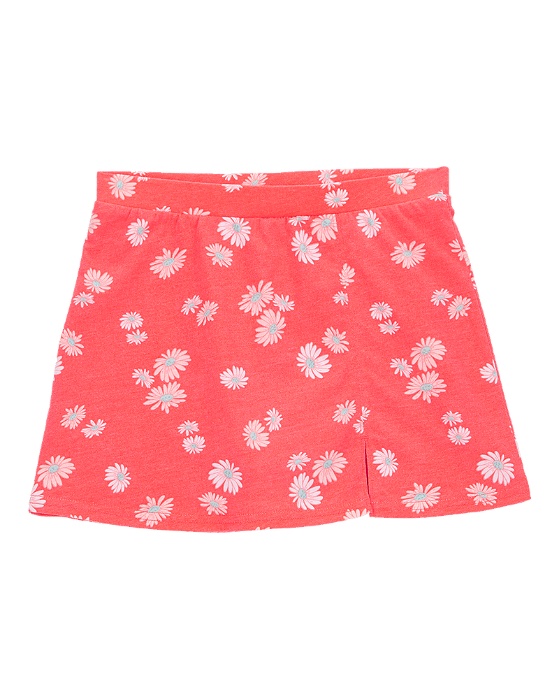 Saia Laranja Margaridas Algodão Carters Menina