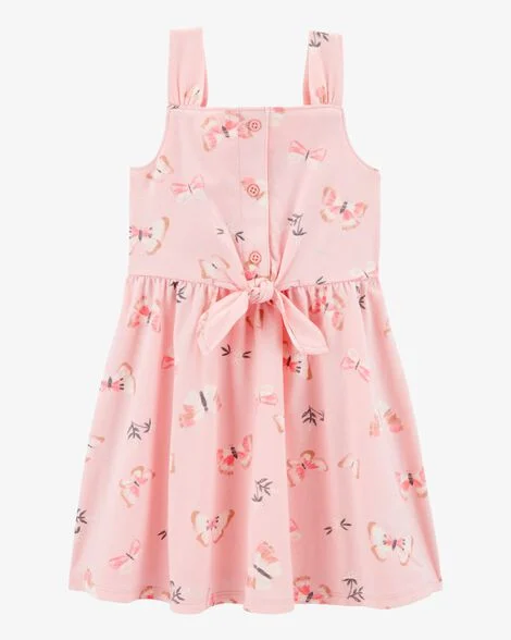 Vestido Infantil Menina Carters Rosa Borboletas