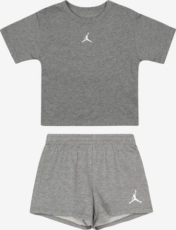 Conjunto Infantil Menina Air Jordan Cinza Com Shorts