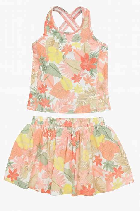 Conjunto Menina Carters Praia 2 Peças Saia e Regata