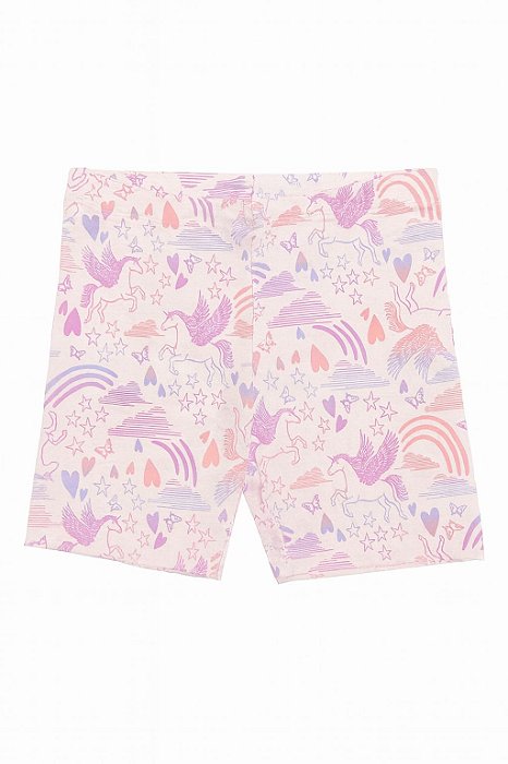 Shorts Infantil Menina Wonder Nation Rosa Unicórnio Importado