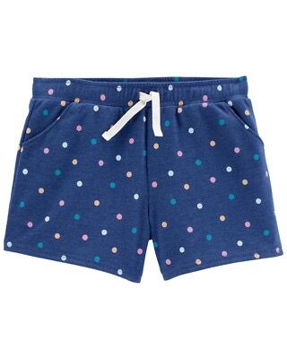 Shorts Menina Carters Azul com Bolinhas