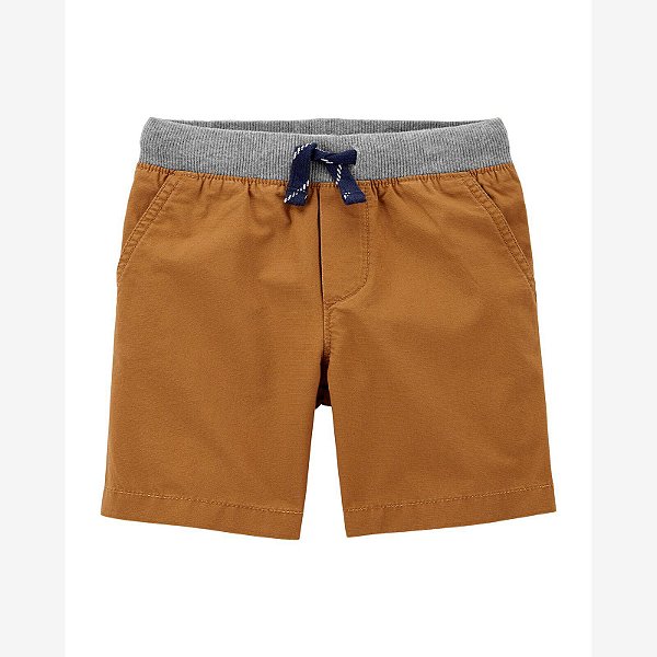 Bermuda Menino Carters Caramelo Cós Cinza