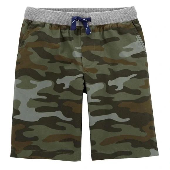 Bermuda Menino Carters Camuflada Cós Cinza