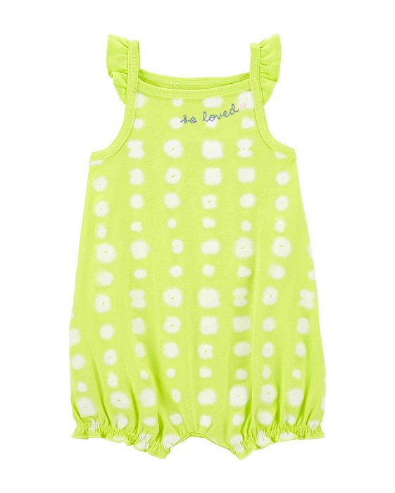 Romper Infantil Menina Carters Alça Neon So Loved