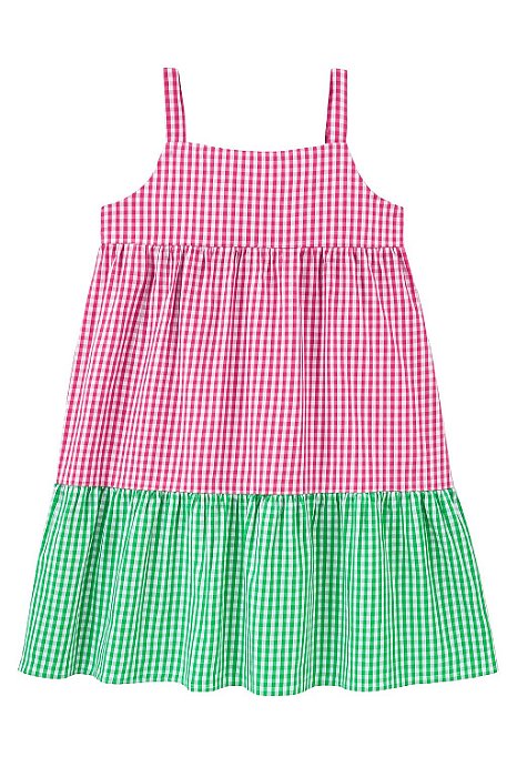 Bata Infantil Menina Crown e Ivy Xadrez Verde e Rosa