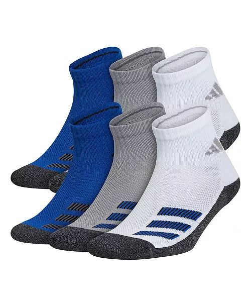 Meia Infantil Adidas Azul e Preta 6 Pares Original Importada