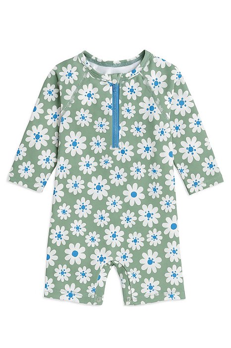 Macacão Infantil Menina Wonder Nation - Praia Verde Flores - Proteção Solar