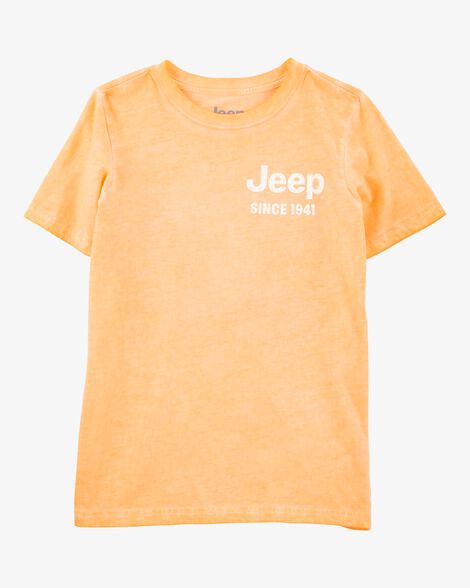 Camiseta Infantil Menino Jeep Laranja Manga Curta