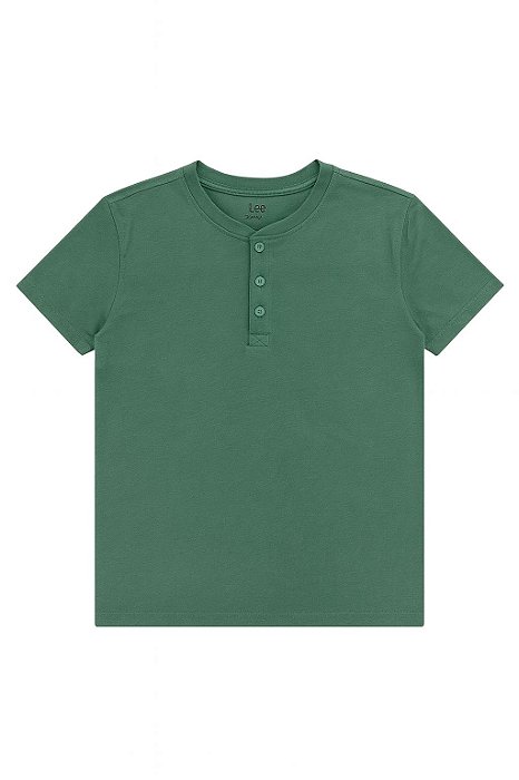 Camiseta Infantil Lee Manga Curta Verde