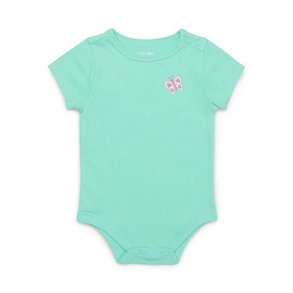 Body Infantil Menina Garanimals Verde Borboleta Importado