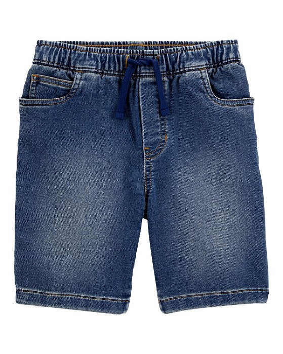 Bermuda Infantil Menino Carters Jeans Cordão Azul