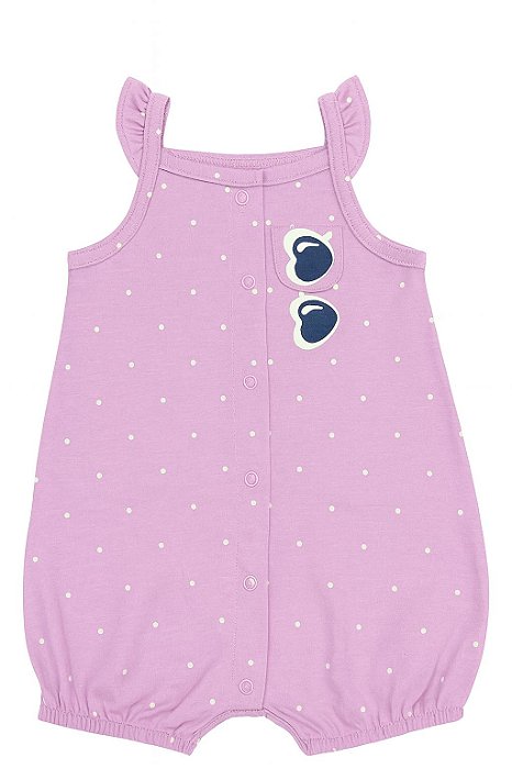 Romper Infantil Menina Carters Rosa Óculos
