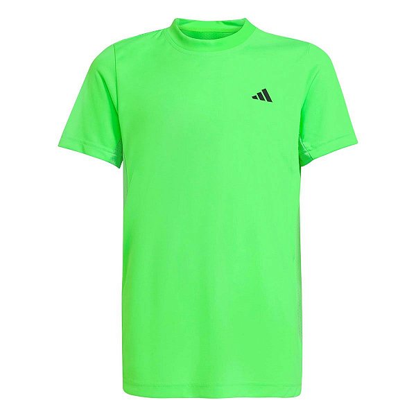 Camiseta Infantil Menino Adidas Dry Fit Verde Neon - Estilo Tenista