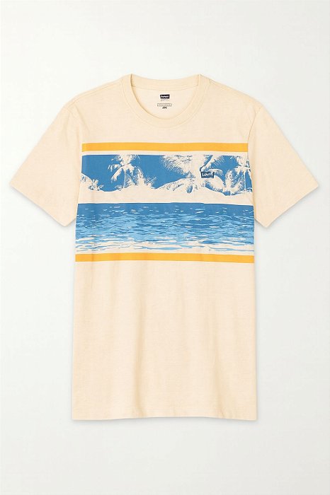 Camiseta Manga Curta Menino Levis Estampa Coqueiro