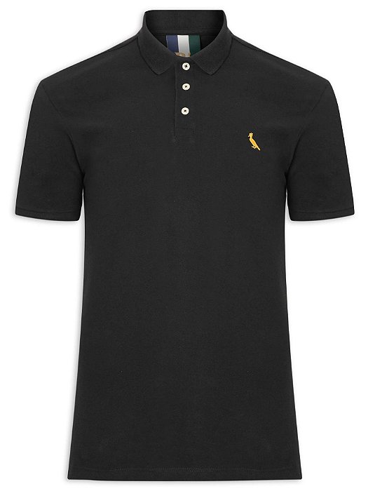 Camiseta Infantil Menino Reserva Gola Polo Preta